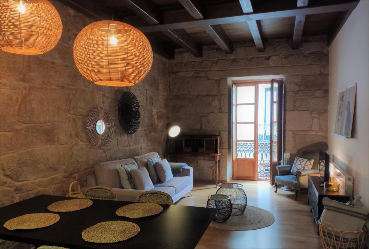 Exclusivo Apartamento En Edificio Historico Pontevedra Exterior foto